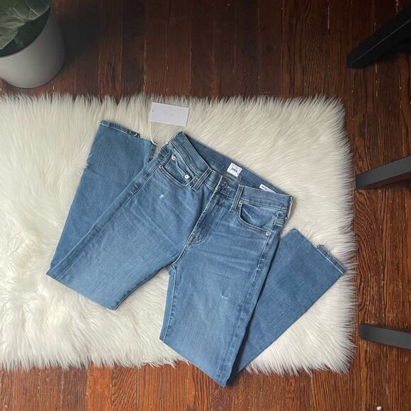 EDWIN Elin Crop Straight Jeans Size 25 NWT - Picture 1 of 9